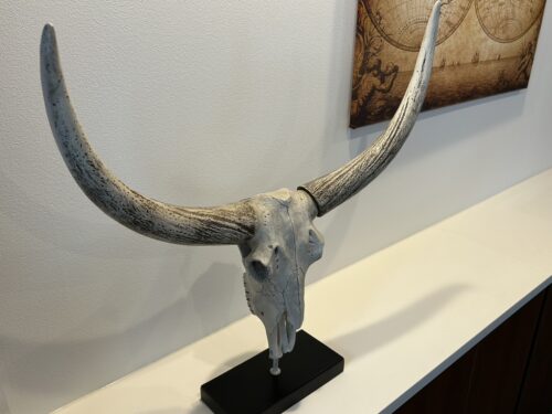 バッファロースカルのオブジェ